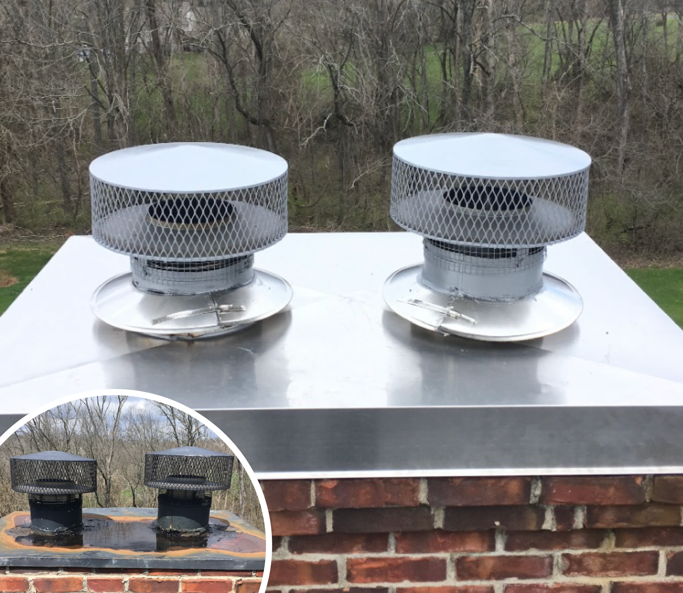 Chimney Caps and Chase Cover Replacement Service