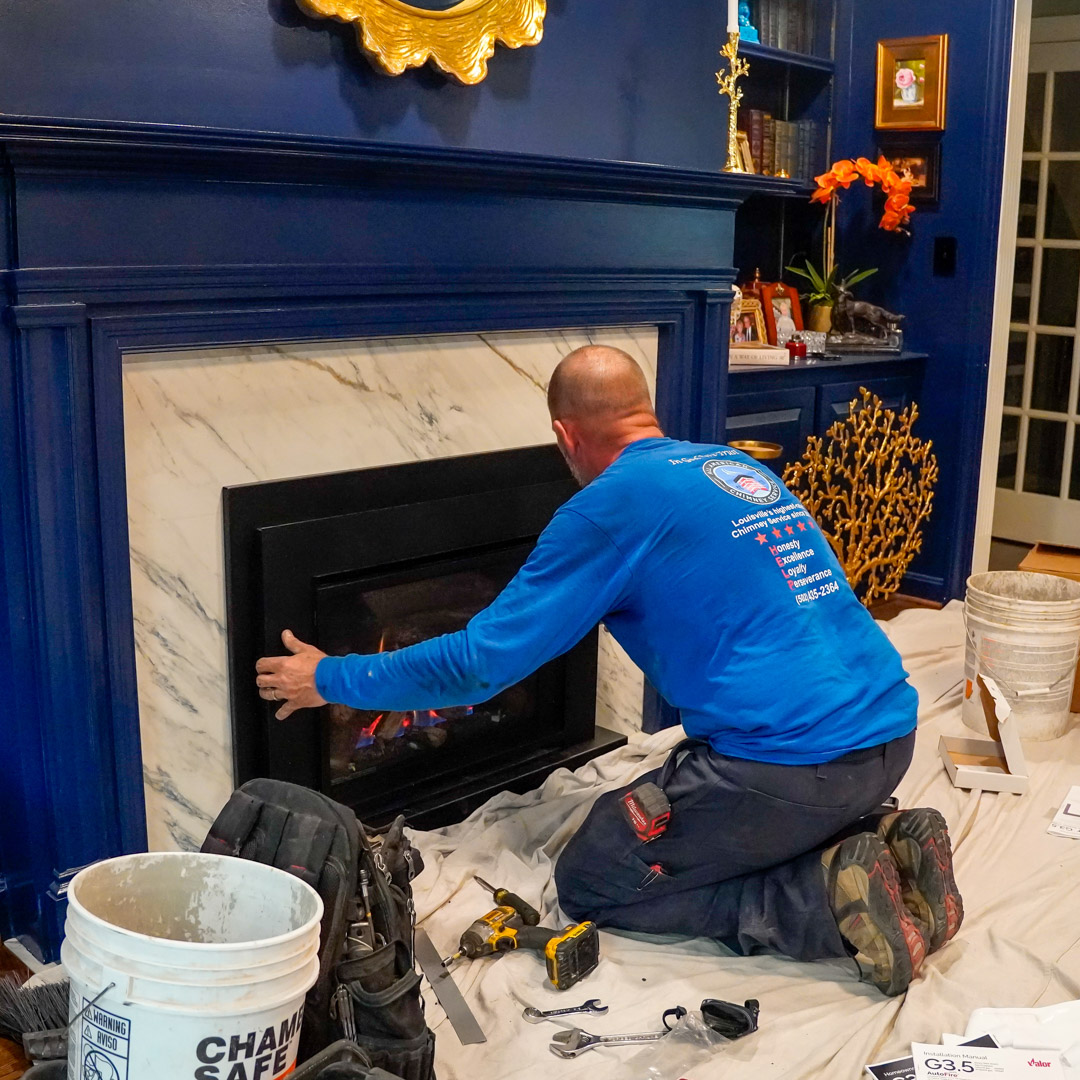 Gas Fireplace Insert Installation In Prospect & Sheperdsville KY