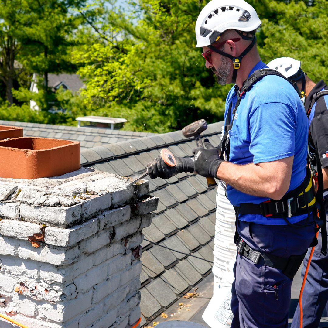 chimney masonry repair in Louisville, Kentucky