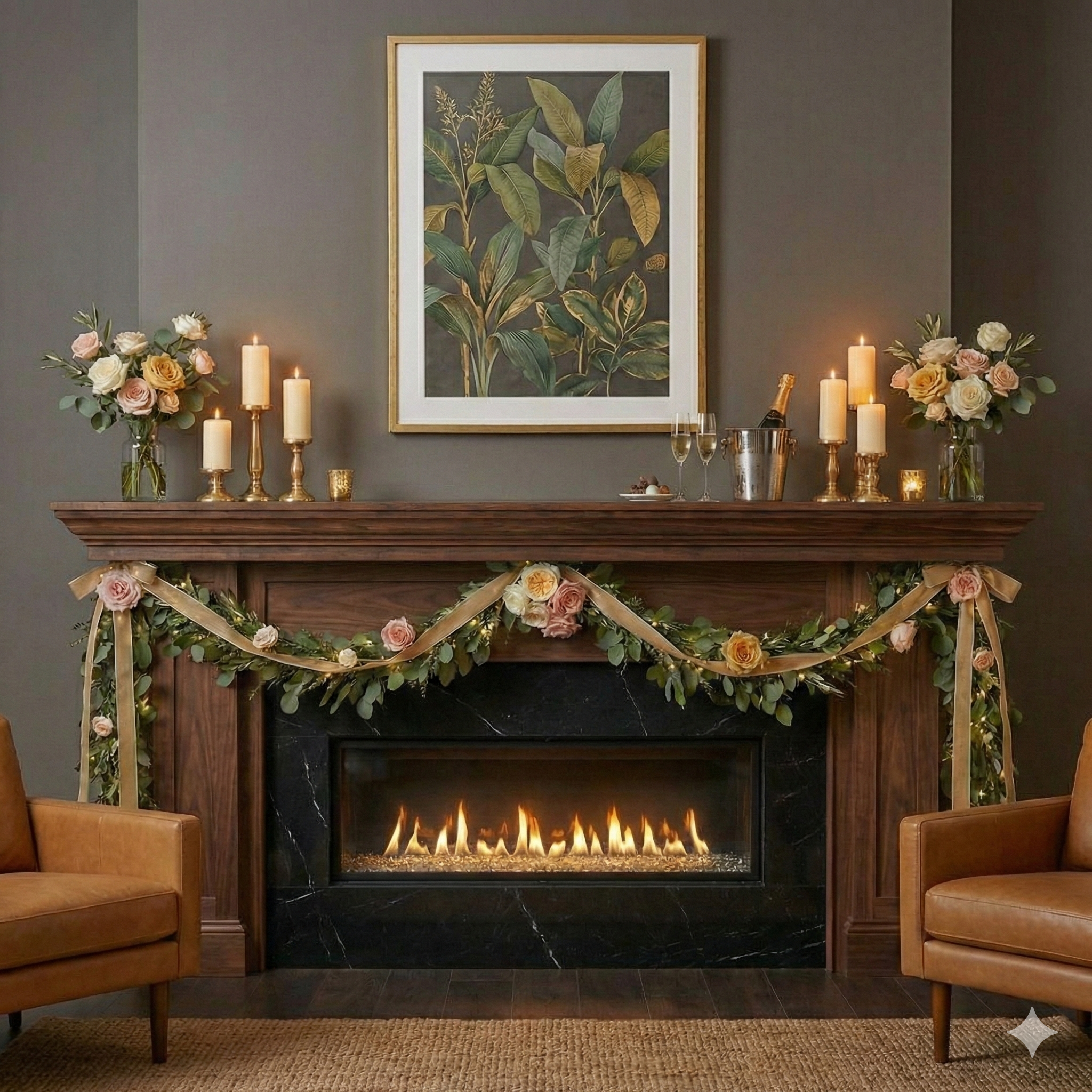 mantel decorations in Louisville, Kentucky