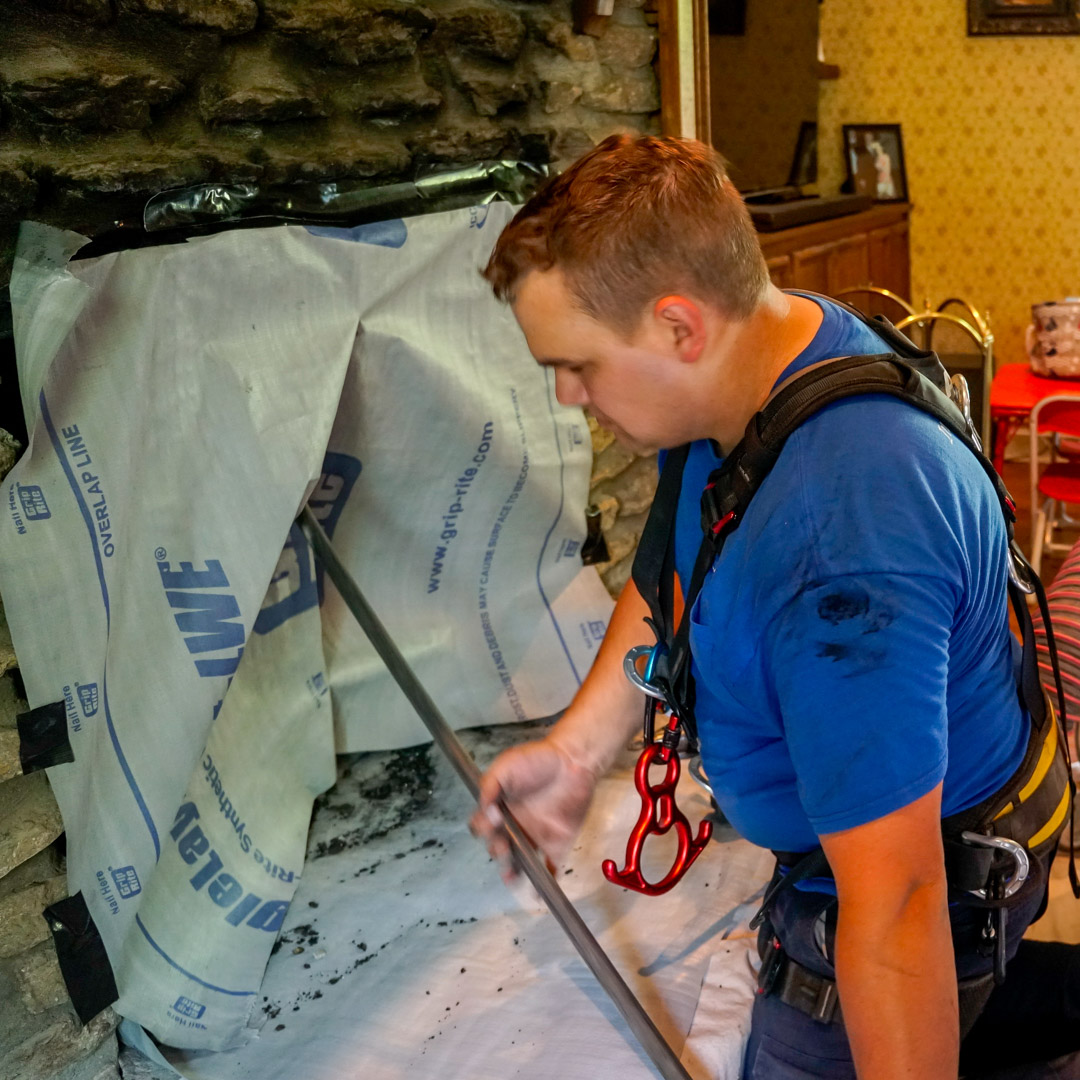 Annual chimney cleaning in Floyds Knobs, IN